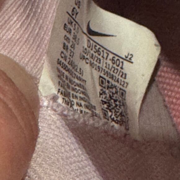 Nike Jr Zoom Mercurial Vapor 15 Academy MG Pink Foam Outdoor Soccer Cleat Size 6 - Picture 11 of 12